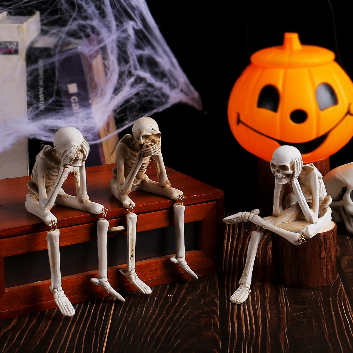 Halloween Skull Resin Decoration