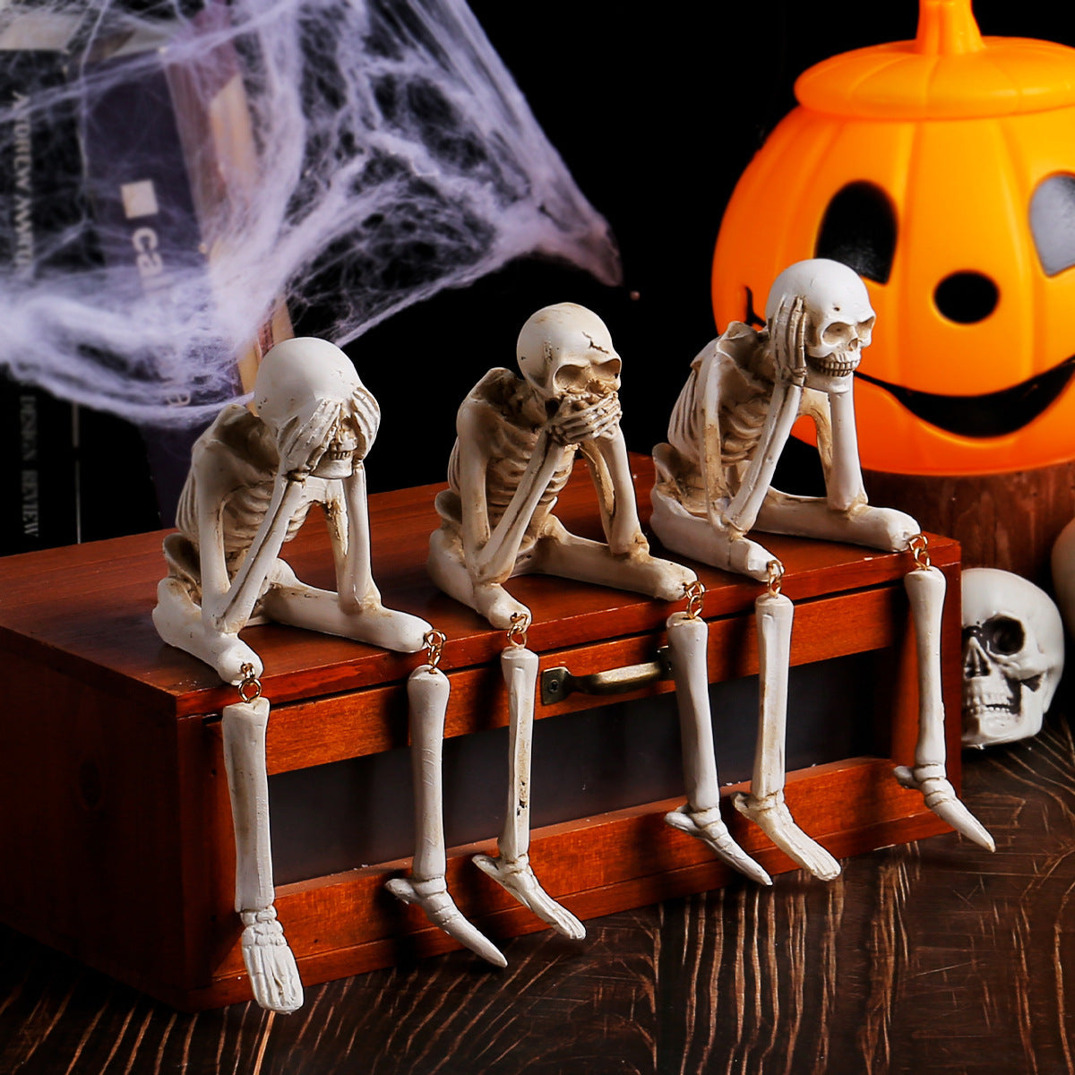 Halloween Skull Resin Decoration