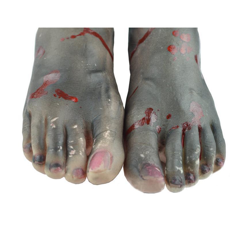 1 Pair Chopped Human Parts Scary Bloody Feet