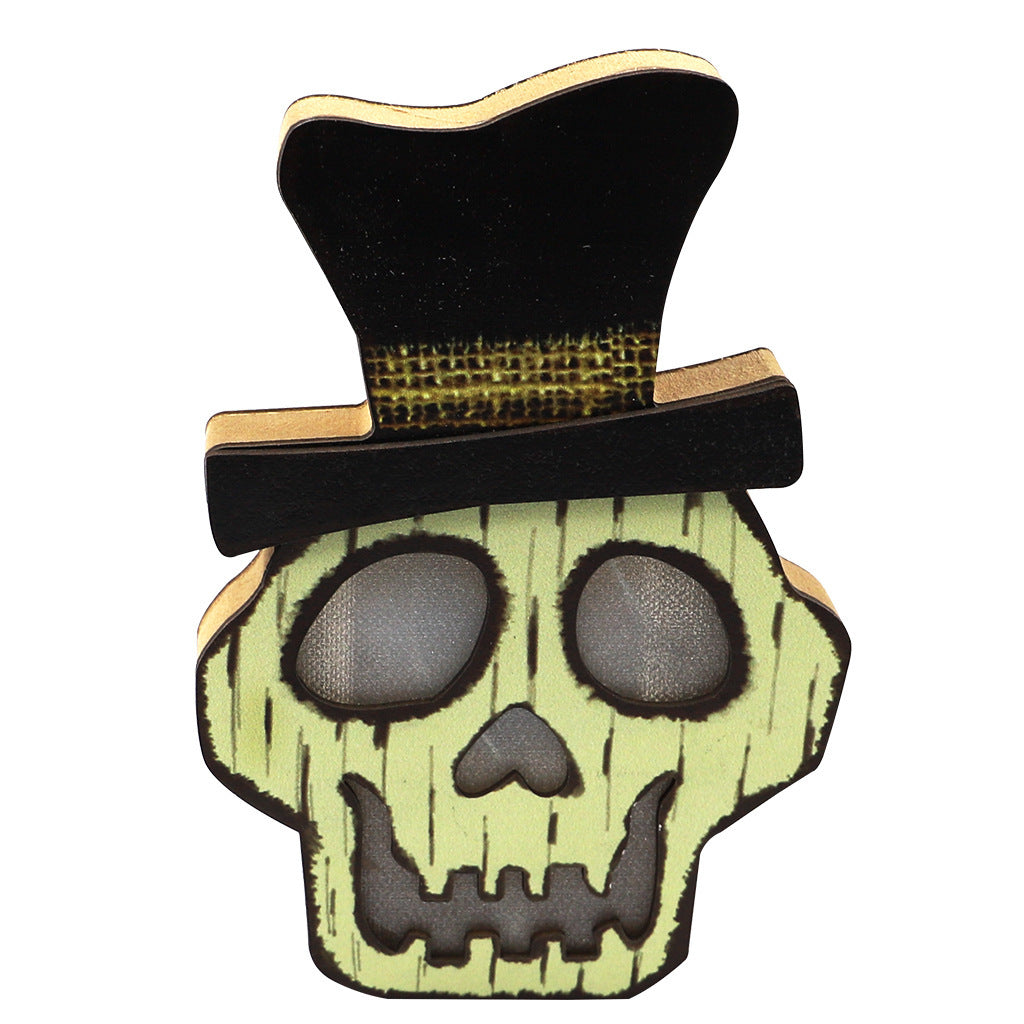 Creative Halloween Wooden Pumpkin