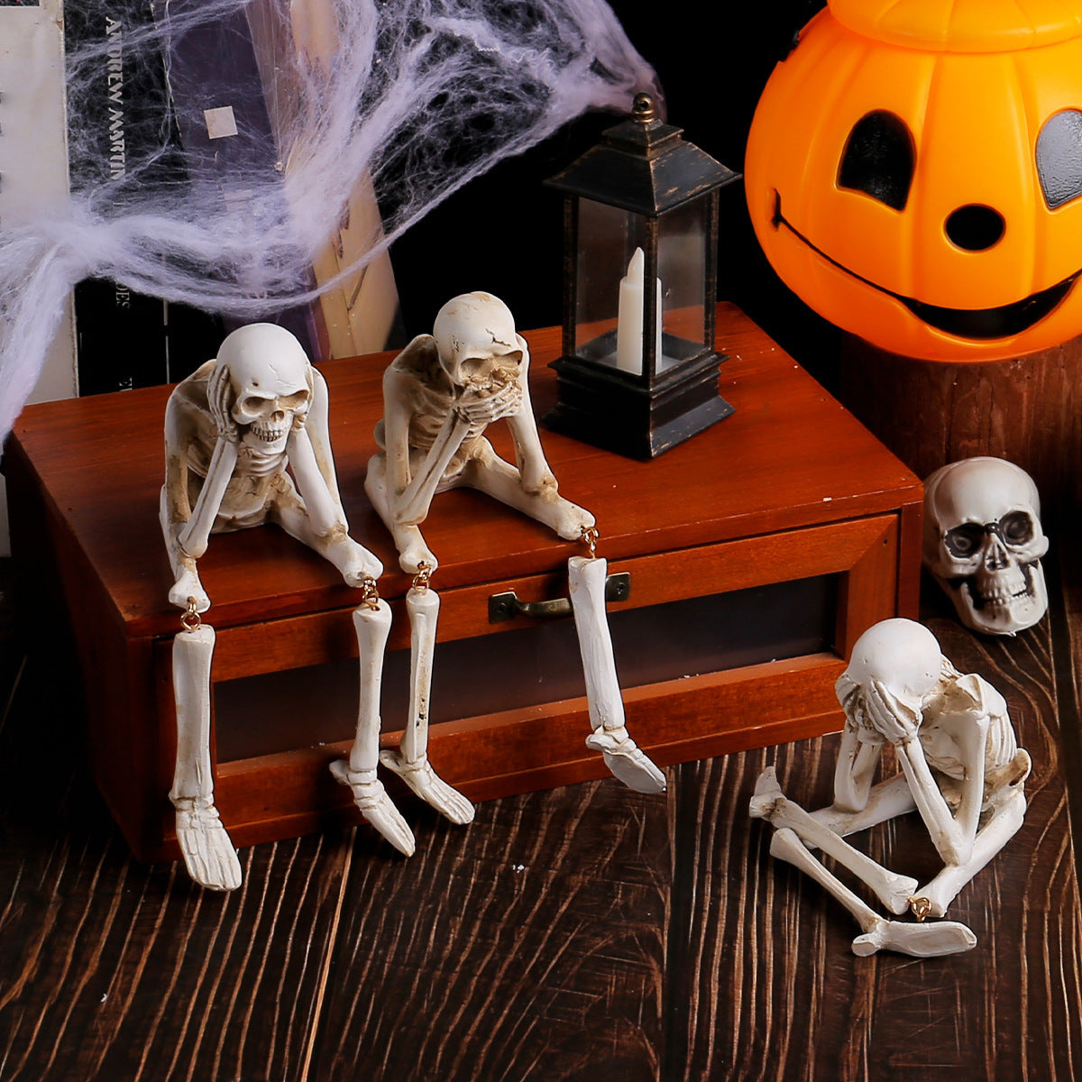 Halloween Skull Resin Decoration