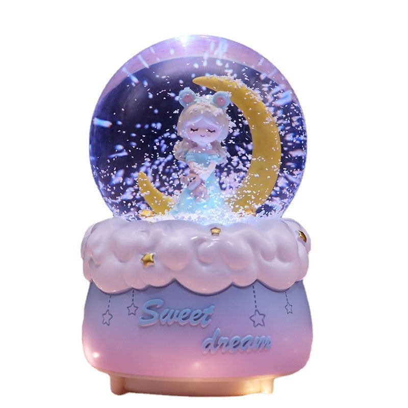 Moon Princess Crystal Ball Music Box