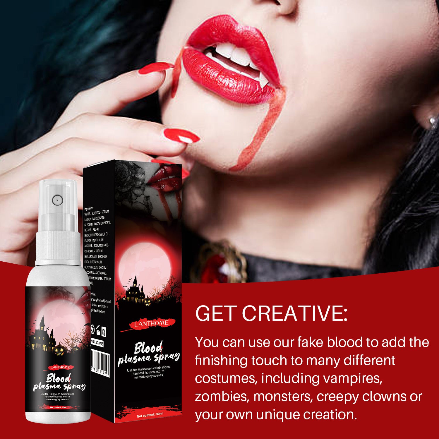 Halloween Plasma Spray Emulational Decoration