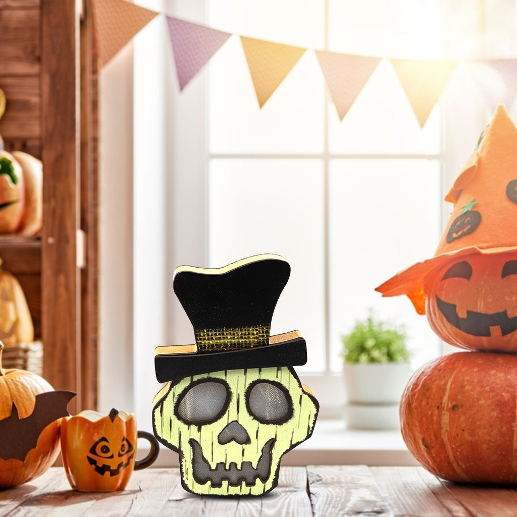 Creative Halloween Wooden Pumpkin