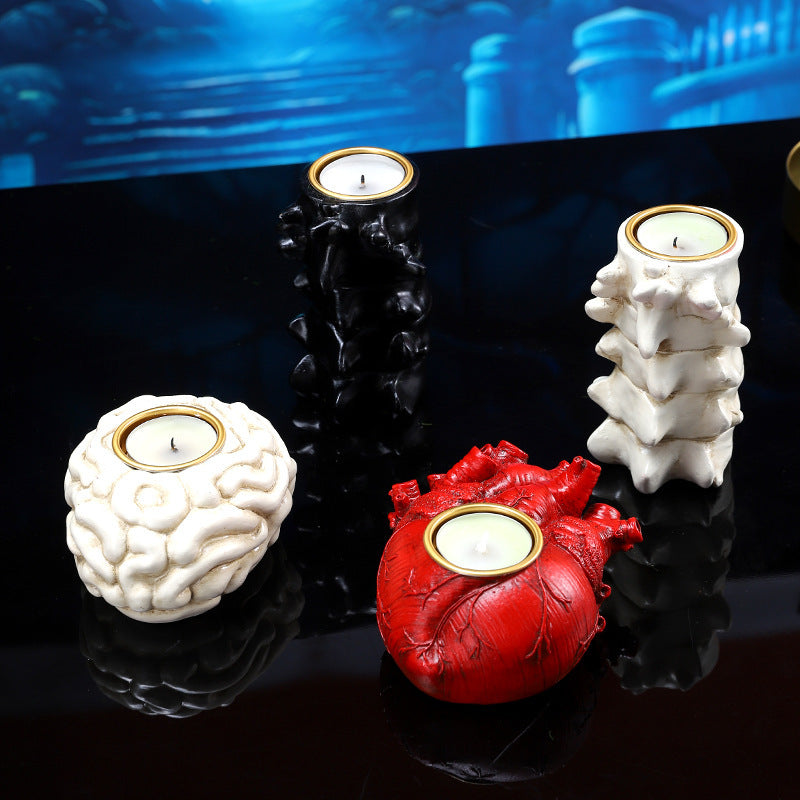 Halloween Heart Candlestick Decoration