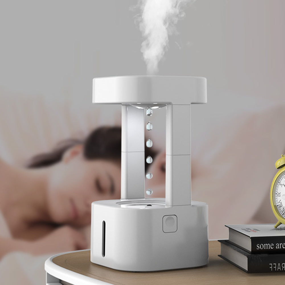 Creative Anti-gravity Water Drop Humidifier With 580ML Water Tank