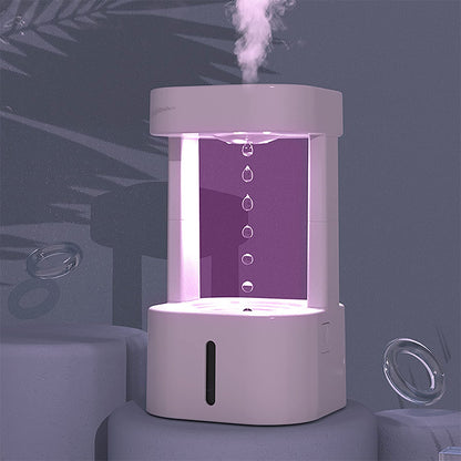 Creative Anti-gravity Water Drop Humidifier With 580ML Water Tank