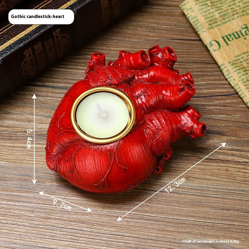 Halloween Heart Candlestick Decoration