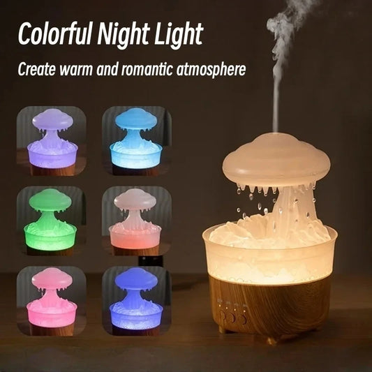 Rain Cloud Humidifier With Raining Water Drop Sound