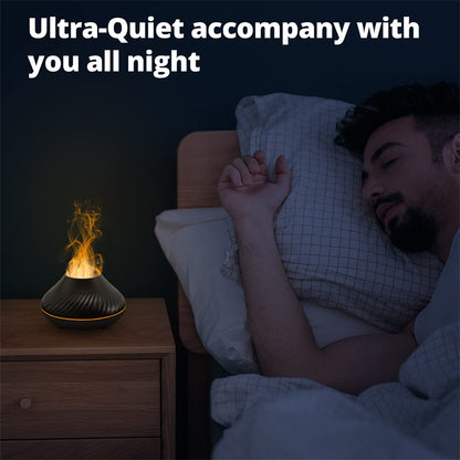 Volcanic Flame Aroma Diffuser with LED Light
