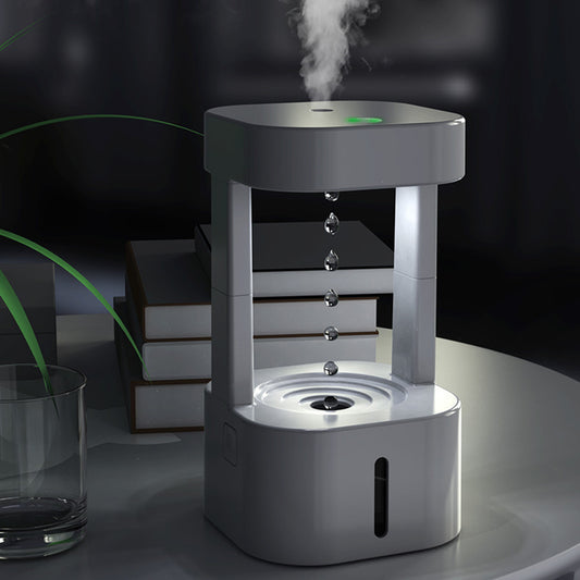 Creative Anti-gravity Water Drop Humidifier With 580ML Water Tank