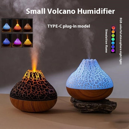 Volcano Humidifier Seven-color Ambience Light
