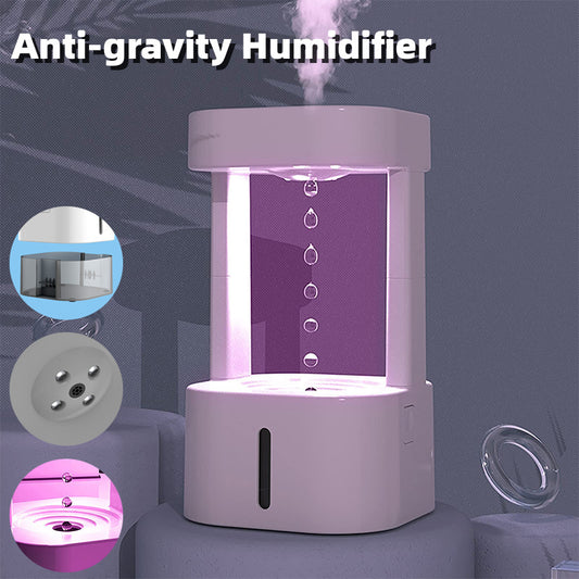 Creative Anti-gravity Water Drop Humidifier With 580ML Water Tank