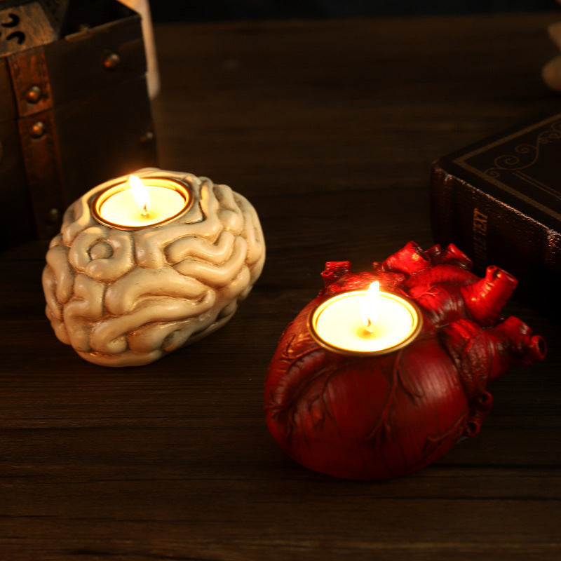 Halloween Heart Candlestick Decoration