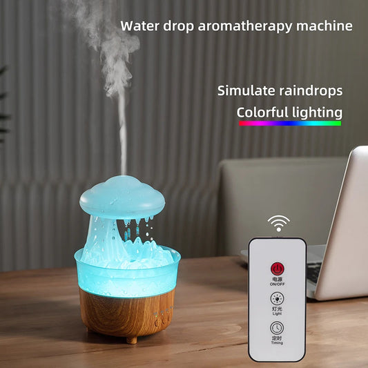 Rain Cloud Humidifier With Raining Water Drop Sound