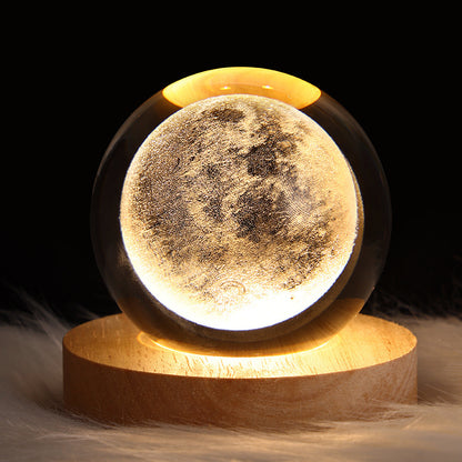Luminous Starry Sky And Planets Moon light