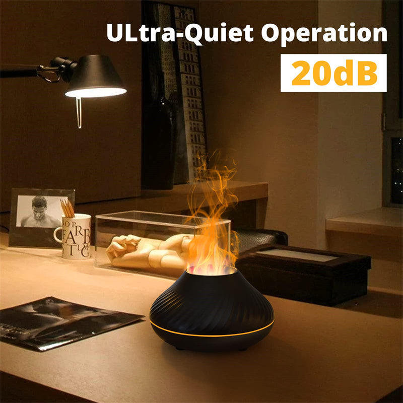 Volcanic Flame Aroma Diffuser with LED Light
