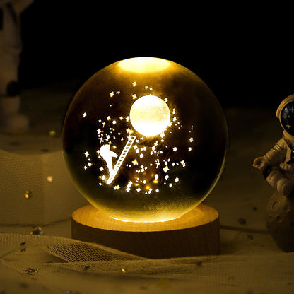 Luminous Starry Sky And Planets Moon light