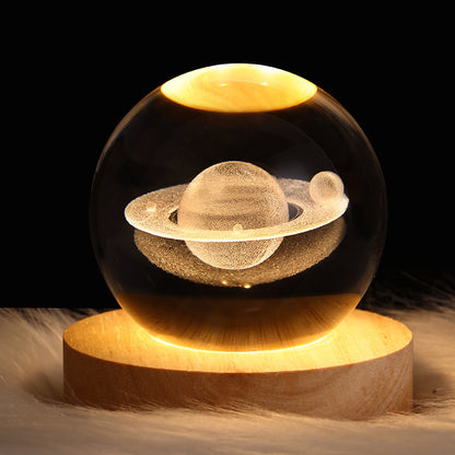 Luminous Starry Sky And Planets Moon light