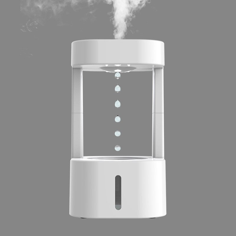 Creative Anti-gravity Water Drop Humidifier With 580ML Water Tank